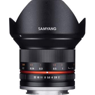 Objektīvi bezspoguļa kamerām - SAMYANG 12MM F2,0 SONY E BLACK - ātri pasūtīt no ražotāja