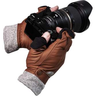 Gloves - VALLERRET URBEX PHOTOGRAPHY GLOVE BROWN M 20UBX-BR-M - quick order from manufacturer