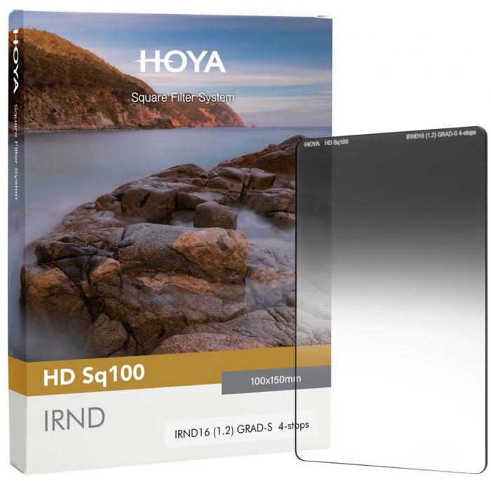 Square and Rectangular Filters - Hoya Filters Hoya filter HD Sq100 IRND16 GRAD S - quick order from manufacturer