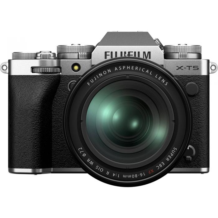 Mirrorless Cameras - Fujifilm X-T5 + XF16-80mm F4 R OIS WR Silver - buy today in store and with delivery