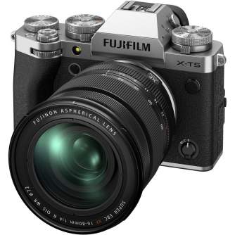 Mirrorless Cameras - Fujifilm X-T5 + XF16-80mm F4 R OIS WR Silver - buy today in store and with delivery