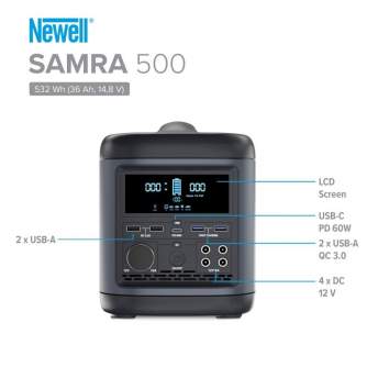 Портативные солнечные панели - Портативная зарядная станция Newell Samra 500 - купить сегодня в магазине и с доставкой