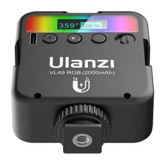 Mini LED šviesos šaltinis - Ulanzi VL49 RGB Mini Pocket Video LED Light 2287 - купить сегодня в магазине и с доставкой