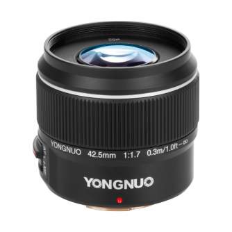 MIRRORLESS Objektīvi - Yongnuo YN 42,5 mm f/1,7 lens for Micro 4/3 - ātri pasūtīt no ražotāja