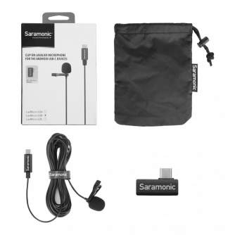 Lavalier mikrofonas - SARAMONIC LAVMICRO U3B LAVALIER MIC FOR USB TYPE-C DEVICES (6M) LAVMICRO U3B - быстрый заказ от производит