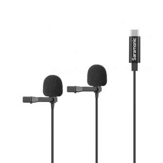 Discontinued - SARAMONIC LAVMICRO U3C LAVALIER MIC FOR USB TYPE-C DEVICES (6M) DUAL /2-PERSON 