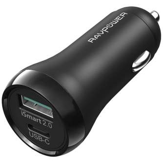 Wall charger - RAVPower car charger RP-PC091 Black - quick order from manufacturer