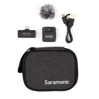 Wireless Lavalier Microphones - Saramonic Blink100 B5 wireless audio transmission kit (RXUC + TX) for USB-C - buy today in store and with delivery