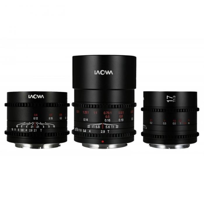 Mirrorless Lenses - Laowa Lens Kit Venus Optics Cine Prime Wide, Macro for Micro 4/3 - quick order from manufacturer