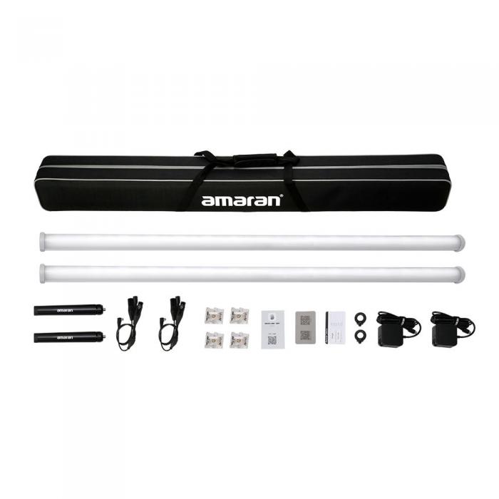 Light Wands Led Tubes - Amaran PT4c 2-light Kit with 4ft (120cm) Battery Powered RGBWW Color LED Pixel Tubes - quick order from manufacturer