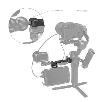 Video stabilizatoru aksesuāri - SmallRig 3026 Monitor Mount met NATO Klem voor DJI RS 2 / RSC 2 3026 - быстрый заказ от производ