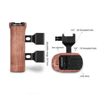 Rigu aksesuāri - SmallRig 2187 Side Handle Wooden Nato - ātri pasūtīt no ražotāja