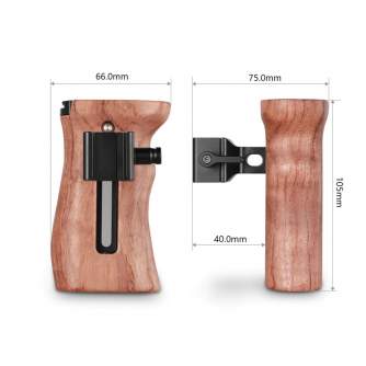 Rigu aksesuāri - SmallRig 2187 Side Handle Wooden Nato - ātri pasūtīt no ražotāja