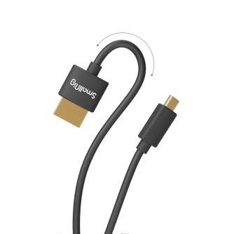 Video vadi, kabeļi - SmallRig 3042B Ultra Slim 4K HDMI Data Cable (D to A) (35cm) - быстрый заказ от производителя