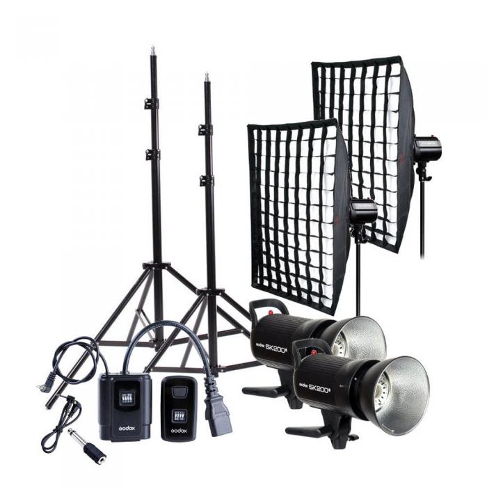 Studio flash kits - Godox SK200II Duo Studio Flash Kit 2The Godox SK200II Duo Studio Flash Kit 2. - quick order from manufacturer