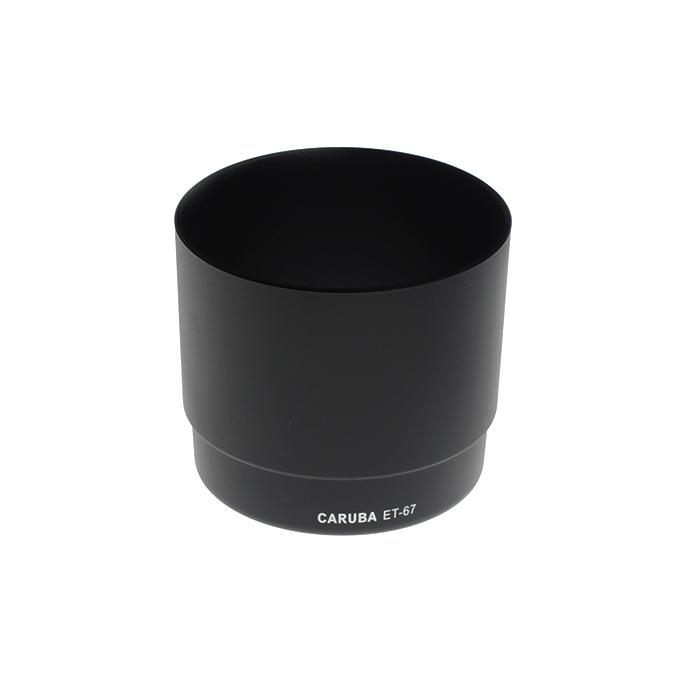 Lens Hoods - Caruba ET-67 Black Sun Hood for Canon EF 100mm - quick order from manufacturer