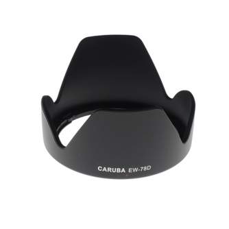 Lens Hoods - Caruba EW-78D Black Sun Hood for Canon EF-S 18-200mm - quick order from manufacturer