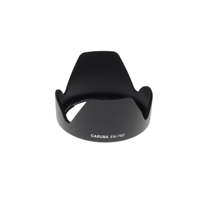 Lens Hoods - Caruba EW-78D Black Sun Hood for Canon EF-S 18-200mm - quick order from manufacturer