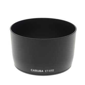 Blendes - Caruba ET-65II Black Sun Hood for Canon Lenses - ātri pasūtīt no ražotāja