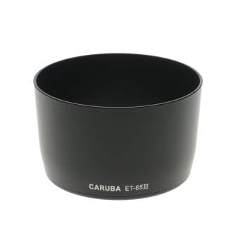 Lens Hoods - Caruba ET-65III Black Sun Hood for Canon Lenses - quick order from manufacturer