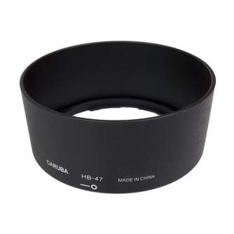 Lens Hoods - Caruba HB-47 Black Sun Hood for Nikkor 50mm lenses - quick order from manufacturer