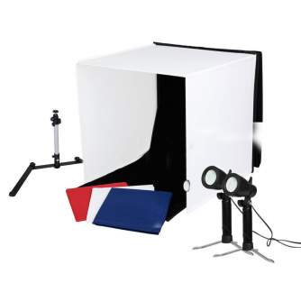 Gaismas kastes - Caruba Portable Photostudio 50x50x50cm with Separate LED Bulbs - ātri pasūtīt no ražotāja