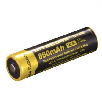 Sortimenta jaunumi - Nitecore 14500 Li-on NL1485 (3,7v - 850mAh) - ātri pasūtīt no ražotāja