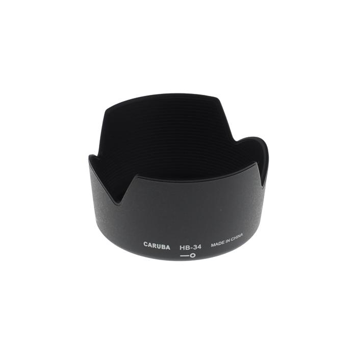 Lens Hoods - Caruba HB-34 Black Sun Hood for Nikon Telezoom Lenses - quick order from manufacturer