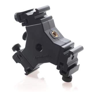 Tripod Accessories - Westcott Triple Threat Speedlite Bracket for 3 Flash Units - quick order from manufacturer