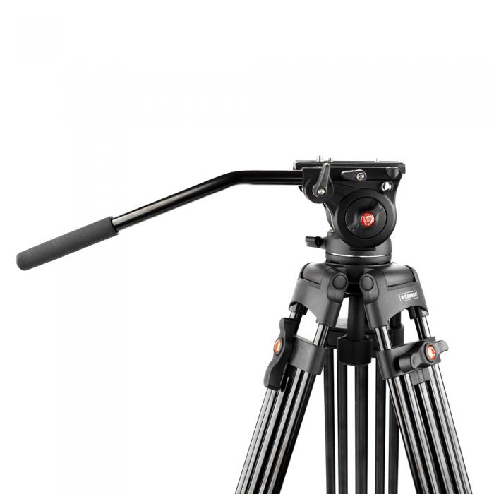 Sortimenta jaunumi - Caruba Videostar 180 Pro Video Tripod + Fluid Head - ātri pasūtīt no ražotāja