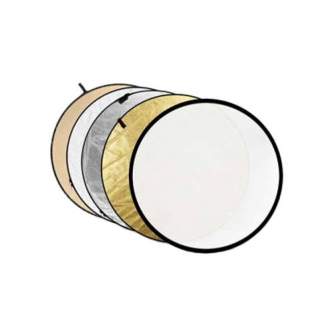 Foldable Reflectors - Caruba 5-in-1 Goud, Zilver, Zonnegeel, Wit, Transparant - 107cm - quick order from manufacturer