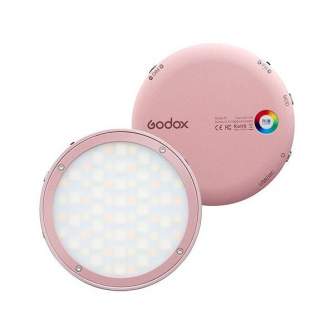 Mini LED šviesos šaltinis - Godox R1 Mobile RGB LED light (Pink body) R1 Pink - быстрый заказ от производителя