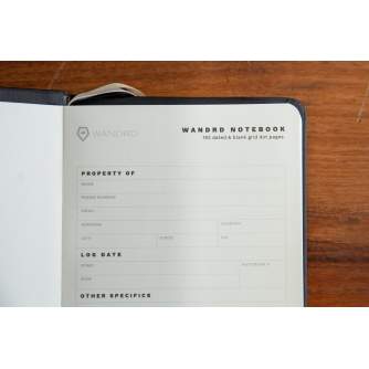 Tripod Accessories - WANDRD Notebook Black 196 pages 100gsm Grid Paper - quick order from manufacturer