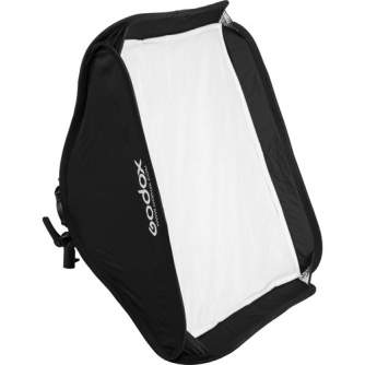 Piederumi kameru zibspuldzēm - Godox S2-type Bracket Bowens + Softbox 60x60cm + Grid - купить сегодня в магазине и с доставкой