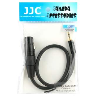 New products - JJC Cable-XLR2MSM Cable Adapter XLR 3,5mm Jack - quick order from manufacturer