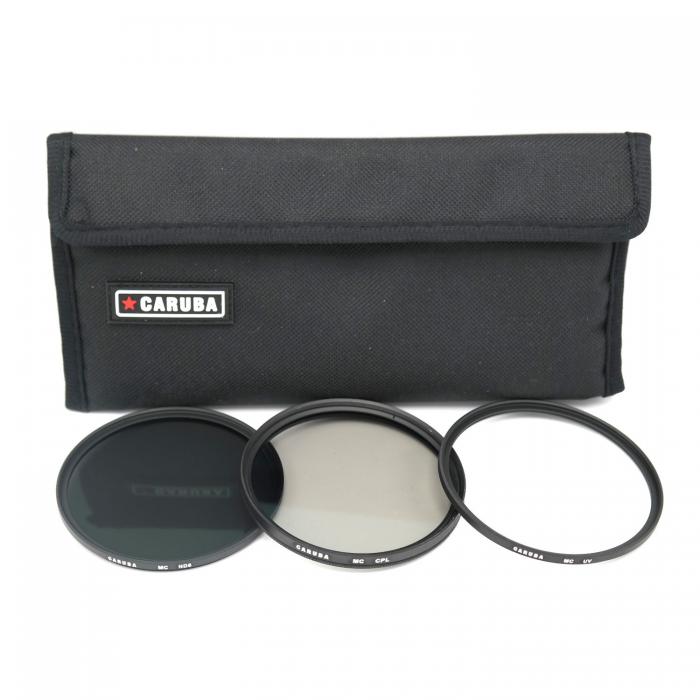 Filtru komplekti - Caruba UV + CPL + ND8 Filter Kit 62mm - купить сегодня в магазине и с доставкой