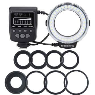 Вспышки на камеру - Meike FC-100 Ring Flash for Shadow-Free Close-Up Photography - быстрый заказ от производителя