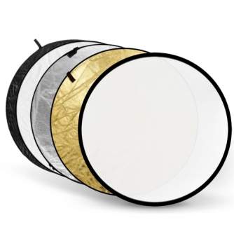 Saliekamie atstarotāji - Godox 5 in 1 Reflectiescherm Goud, Zilver, Zwart, Wit, Transparant 80cm RFT 05 8080 - быстрый заказ от 