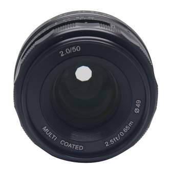 Mirrorless Lenses - Meike MK-50 F2.0 Sony E-mount - quick order from manufacturer