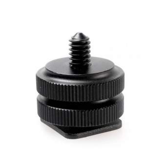 Turētāji - Caruba hotshoe adaptor - Universal hotshoe -> 1/4" male screw thread - ātri pasūtīt no ražotāja