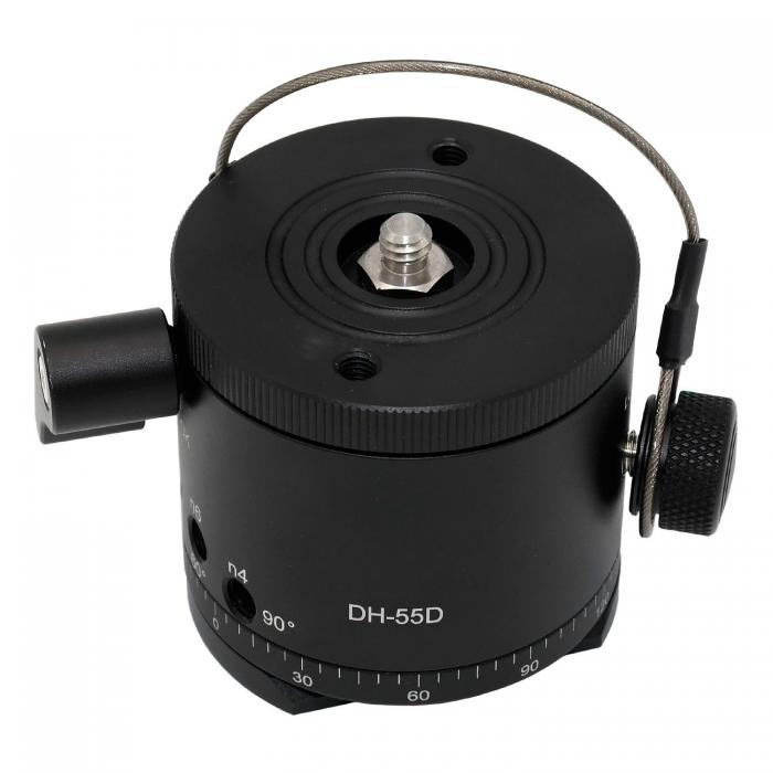 Vairs neražo - Caruba Panoramic Head Click System - rotating top ring & quick release (DH-55D) 