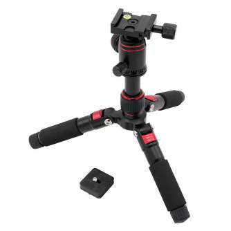 Sortimenta jaunumi - Caruba Compactstar 51 Table Tripod (Black / Red) - ātri pasūtīt no ražotāja