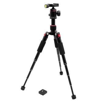 Sortimenta jaunumi - Caruba Compactstar 51 Table Tripod (Black / Red) - ātri pasūtīt no ražotāja