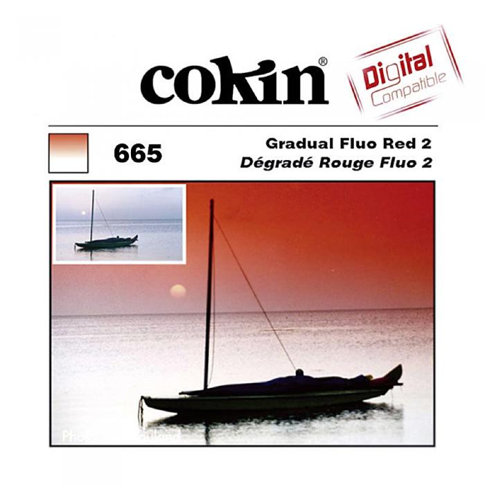 Square and Rectangular Filters - Cokin Filter P665 Gradual Fluo Red 2 - quick order from manufacturer