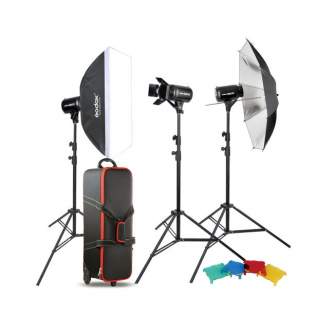 Studijas zibspuldžu komplekti - Godox Studio Kit E250-D - ātri pasūtīt no ražotāja