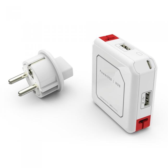 AC adapteri, strāvas vadi - Allocacoc PowerUSB HUB EU - ātri pasūtīt no ražotāja