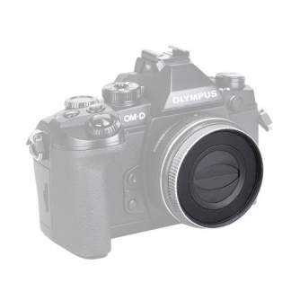 New products - JJC Z-O14-42II Automatische Lensdop en Zonnekap Zilver - quick order from manufacturer