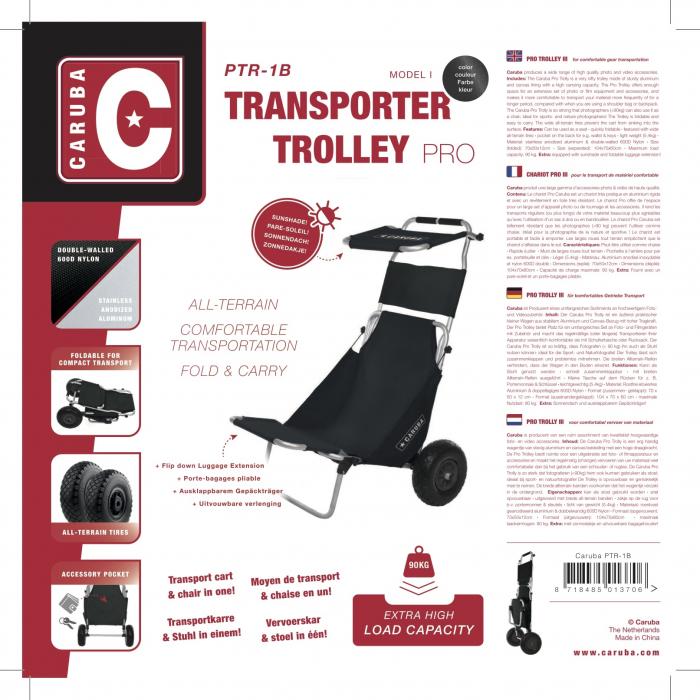 Koferi - Caruba Pro Trolley I - Black - ātri pasūtīt no ražotāja