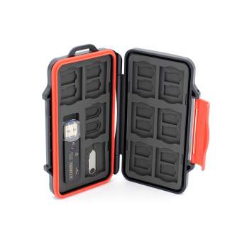 Memory Card Case - Caruba Multi Card Case MCC-8 Incl. USB 3.0 Card Reader - quick order from manufacturer