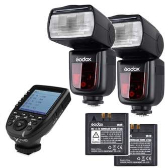 Flashes On Camera Lights - Godox Speedlite V860II Canon Duo X-PRO Trigger Kit - quick order from manufacturer